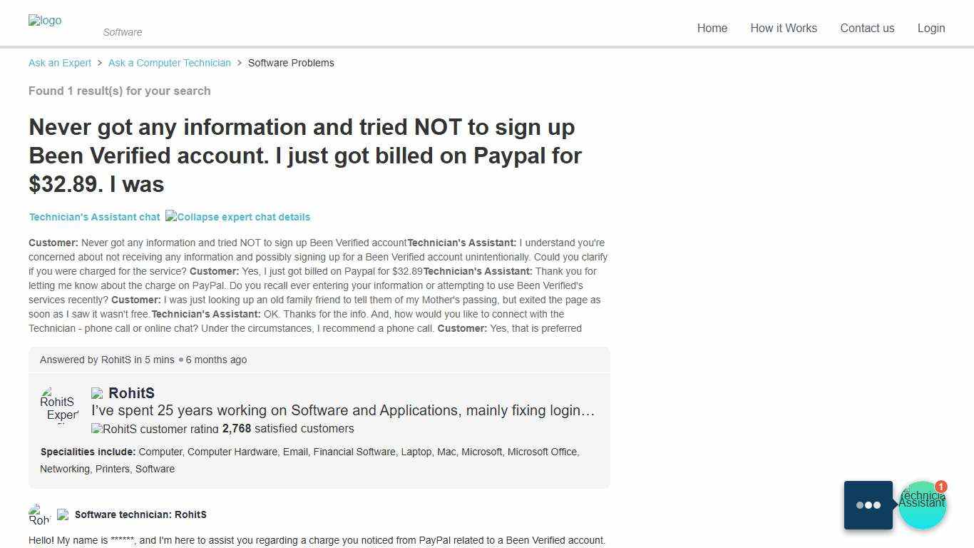 Q&A: Unexpected Charge from BeenVerified - Help!